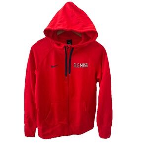 Ole Miss Rebels Full Zip Jacket Mens Medium Hoodie Therma-Fit Nike Sweatshirt